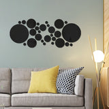 Big And Small Circles Mirror Sticker 3D Stereo Acrylic Wall Decoration