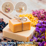 Dried Flowers, Natural Dried Flower Herbs Kit for Bath, Soap Making, Candle Making - 16 Bags Include Dried Lavender, Rose Petals, Jasmine Flower, Gomphrena Globosa (16 Bags)