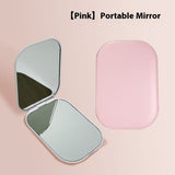 Ultra-thin Foldable Cosmetic Mirror With Light Tricolour Light Convenient HD Luminous