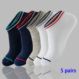 8 Pairs Women/Men Boat Socks Invisible Low Cut Silicone Non-Slip Summer No-Show Ankle Socks Solid Color Casual Breathable