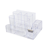 Stationery Storage Box Transparent Desk Shelf