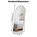 Rectangle Full Length Mirror, Full Body Standing Mirror Floor Mirrors